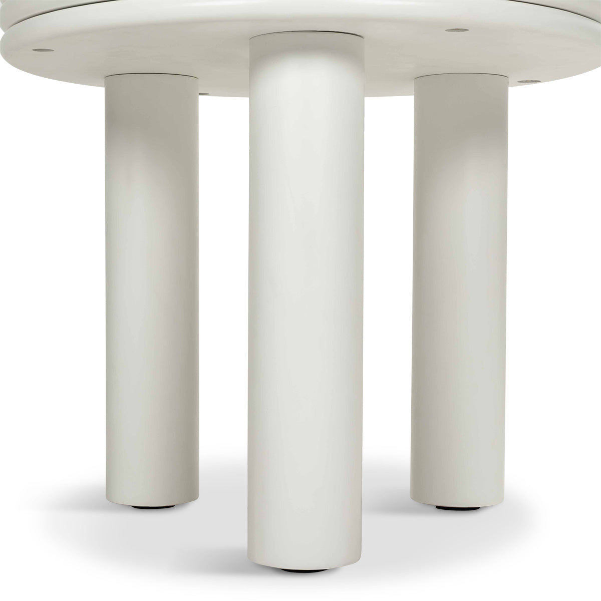 Treville Side Table in Matte White Lacuqer