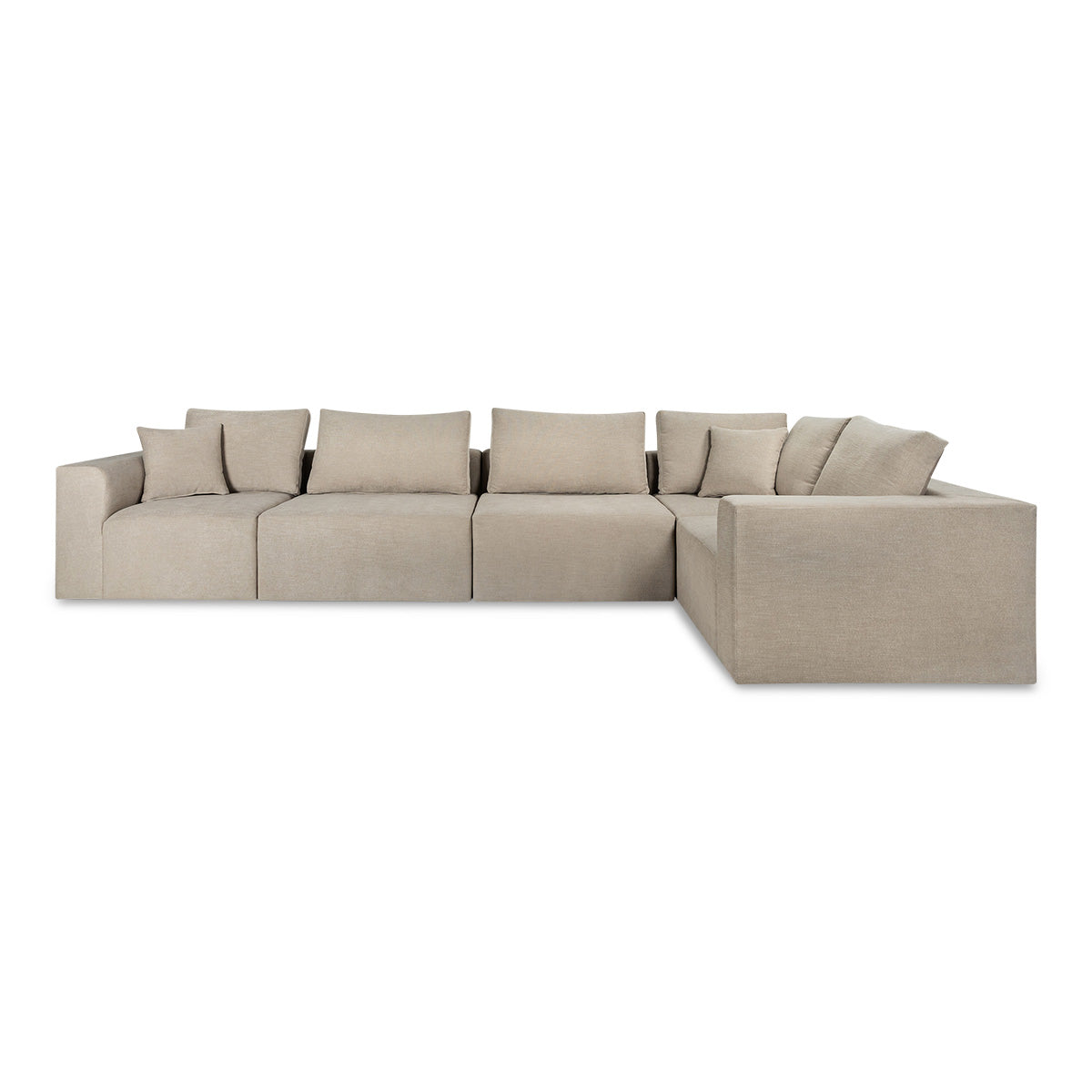 Vail Sectional in Burlap