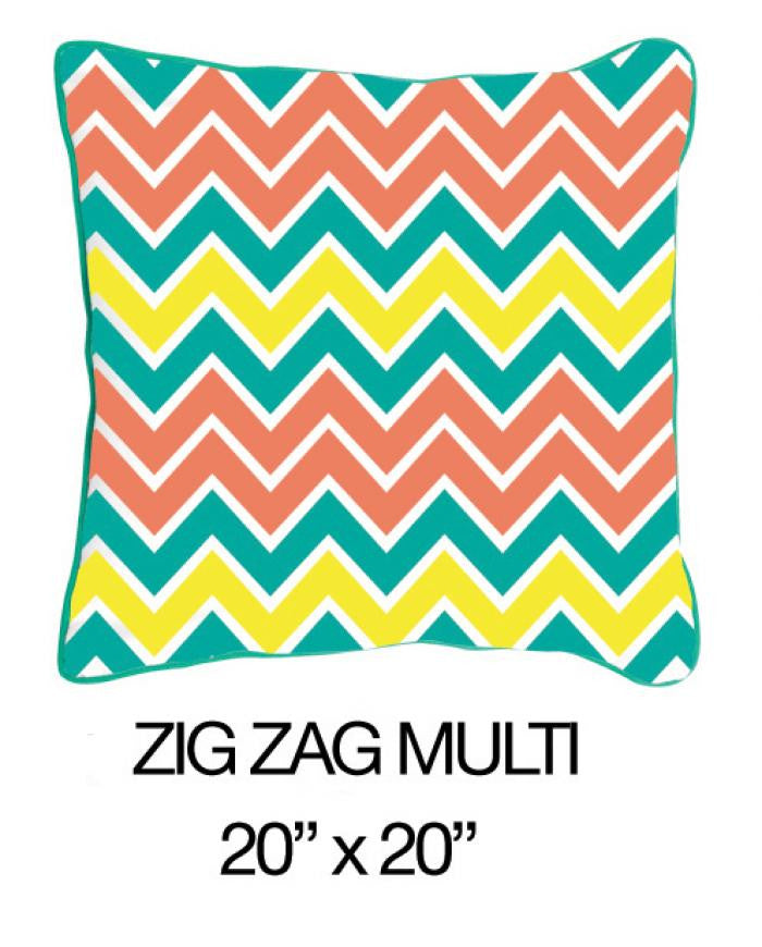 Zig Zag Multi Gn/Org/Yell - ModShop1.com