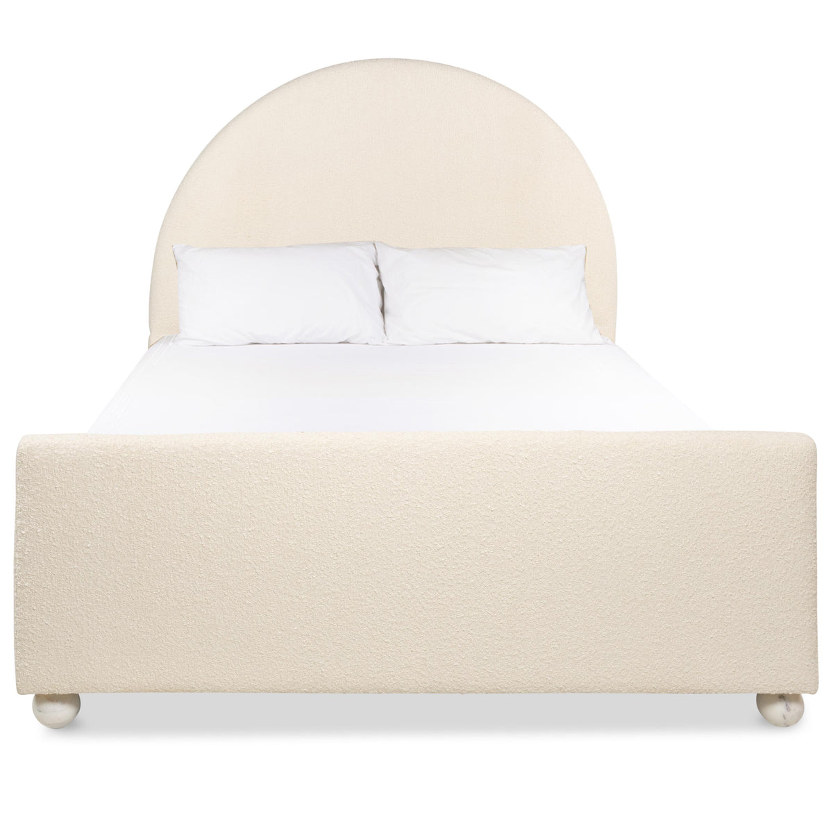 Acapulco Bed in Boucle with Foot Board