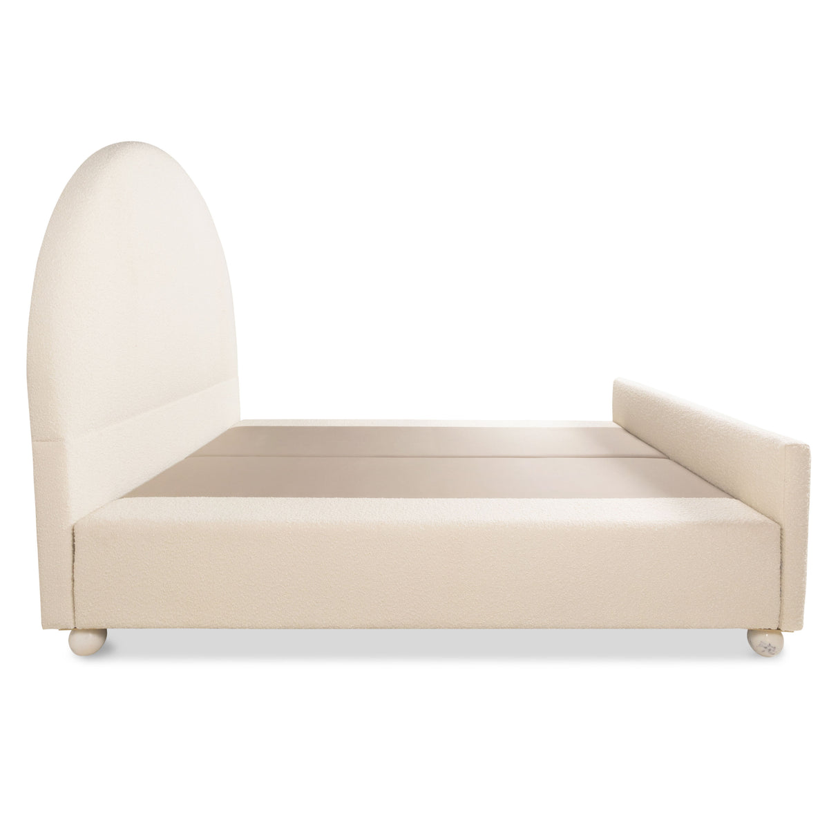 Acapulco Bed in Boucle with Foot Board