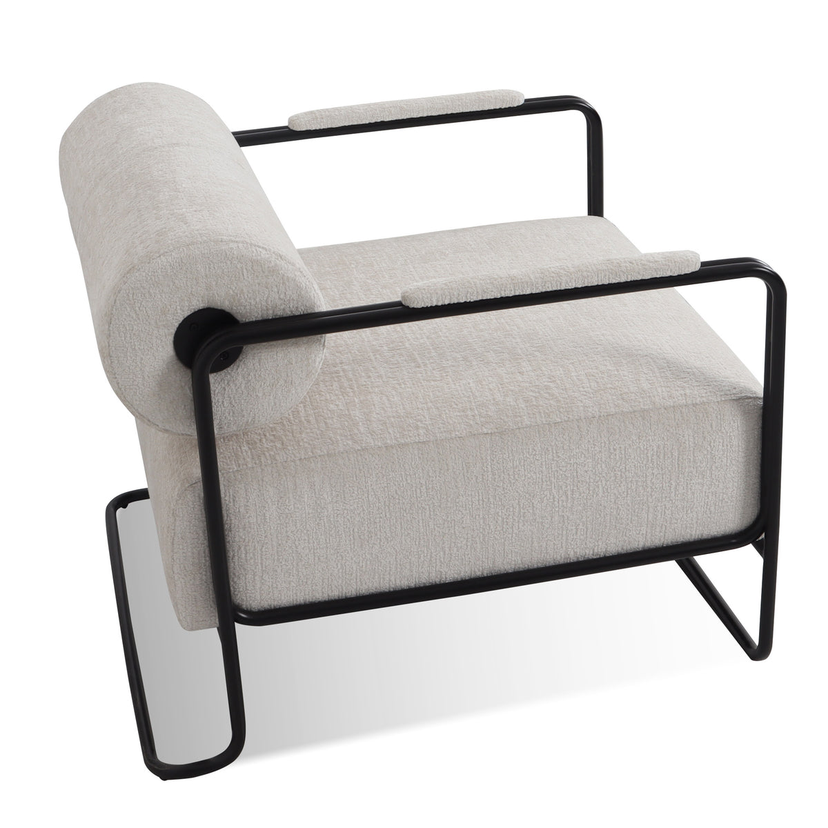 Faena Occasional Chair in Matte Black Frame
