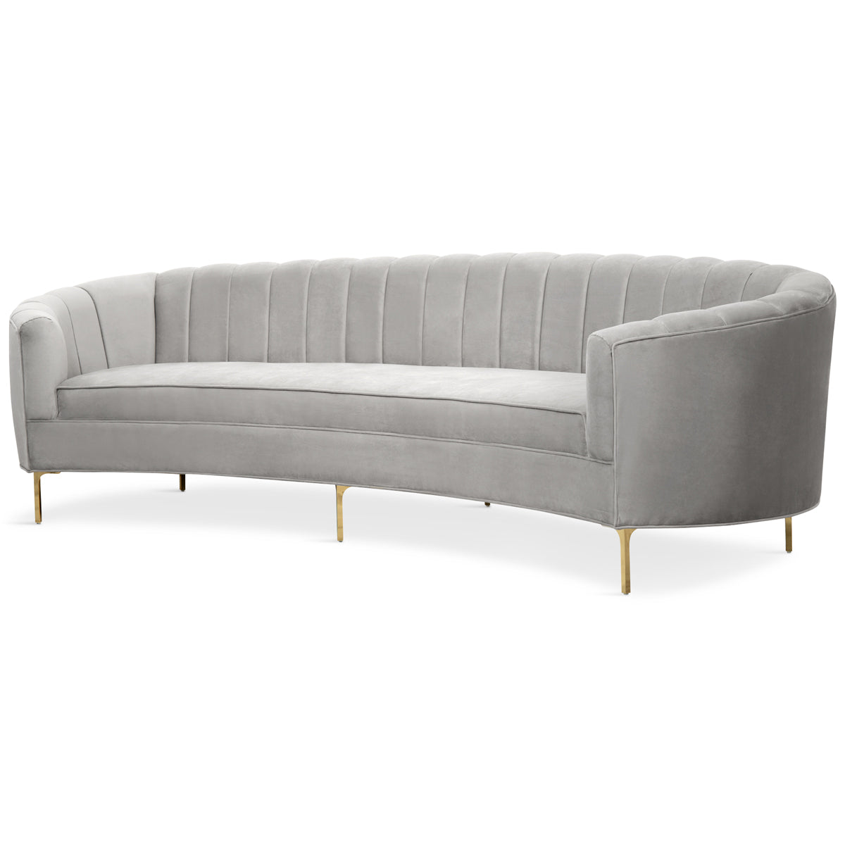 Art Deco 2 Chubby Sofa in Velvet - ModShop1.com