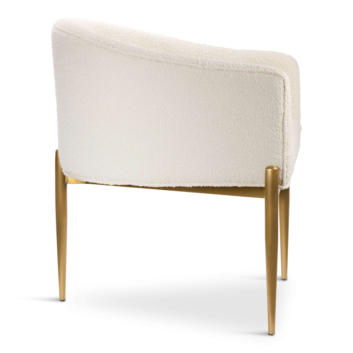 Art Deco Dining Chair in Boucle