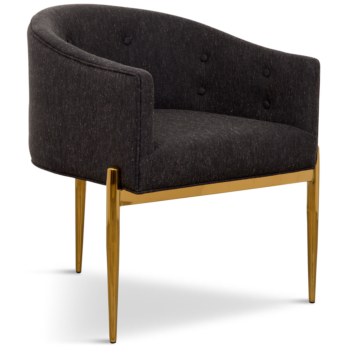 Art Deco Dining Chair in Linen - ModShop1.com