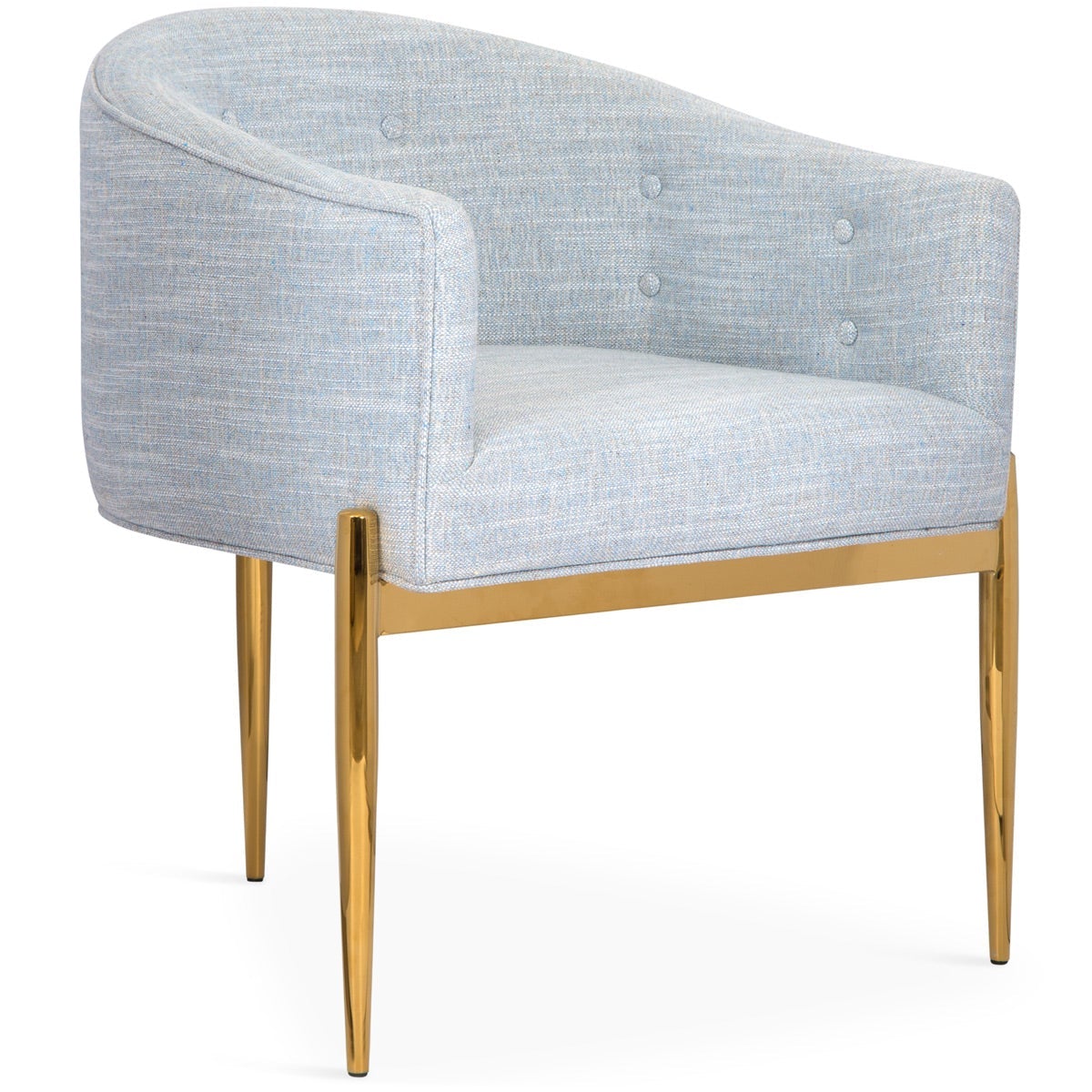 Art Deco Dining Chair in Linen