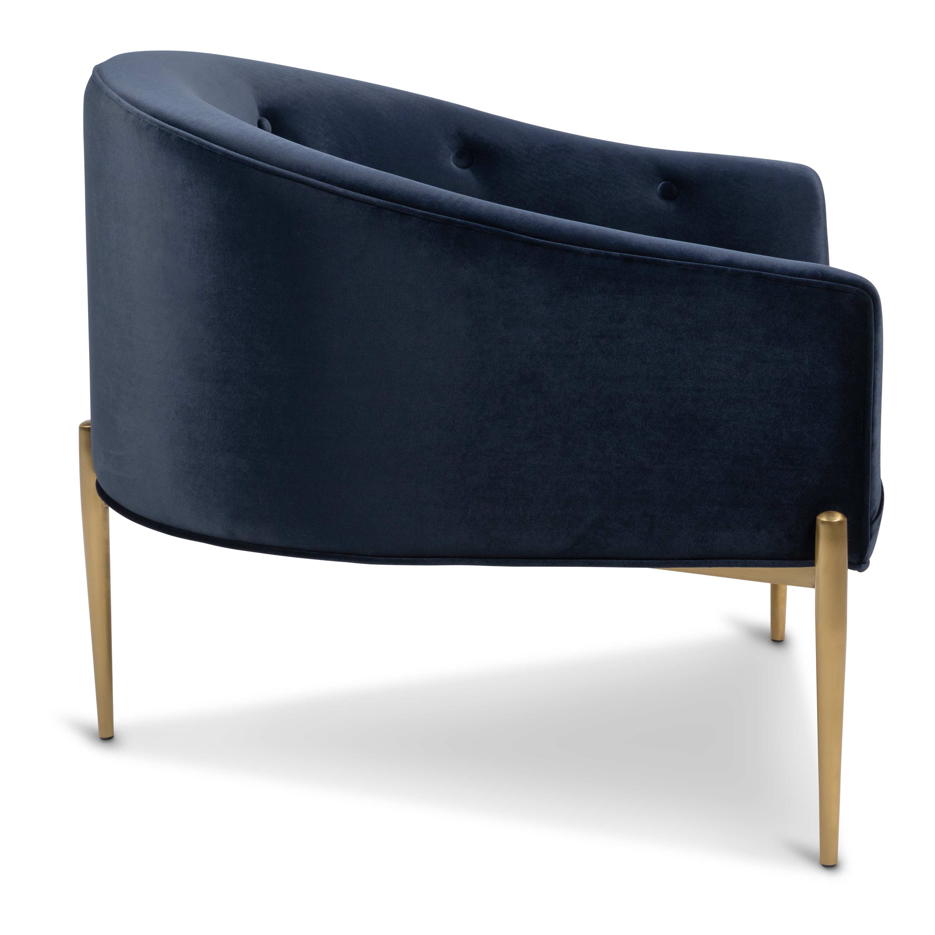 Velvet tub online armchair