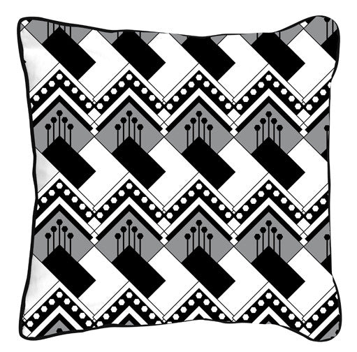 Art Deco Diamond Black & White - ModShop1.com