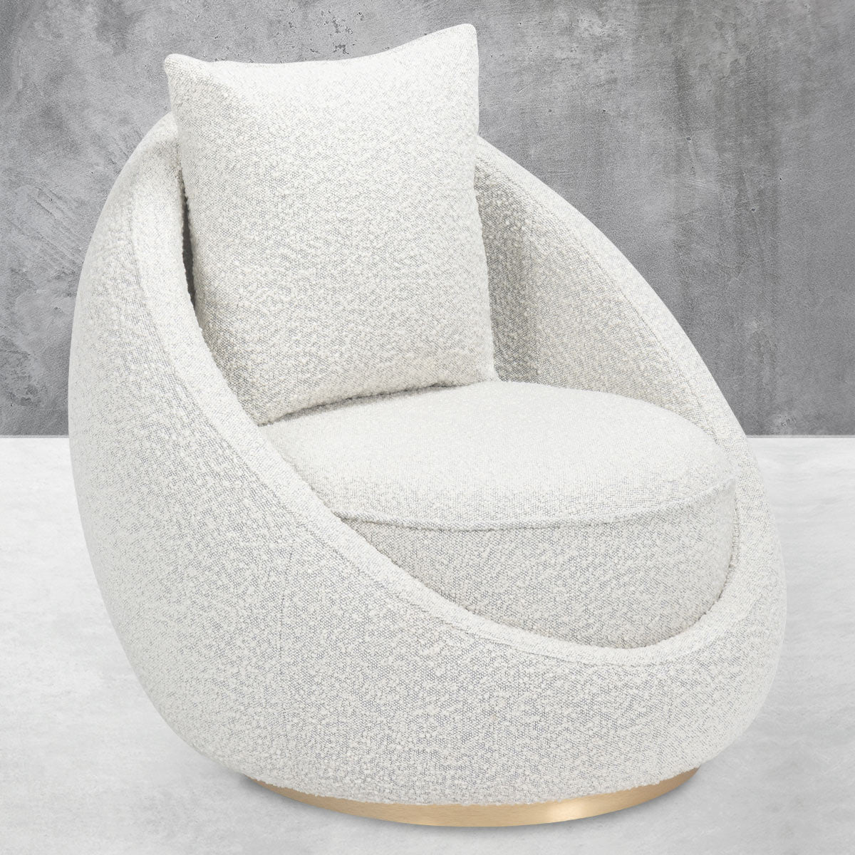 Big Scoop Occasional Chair in Boucle