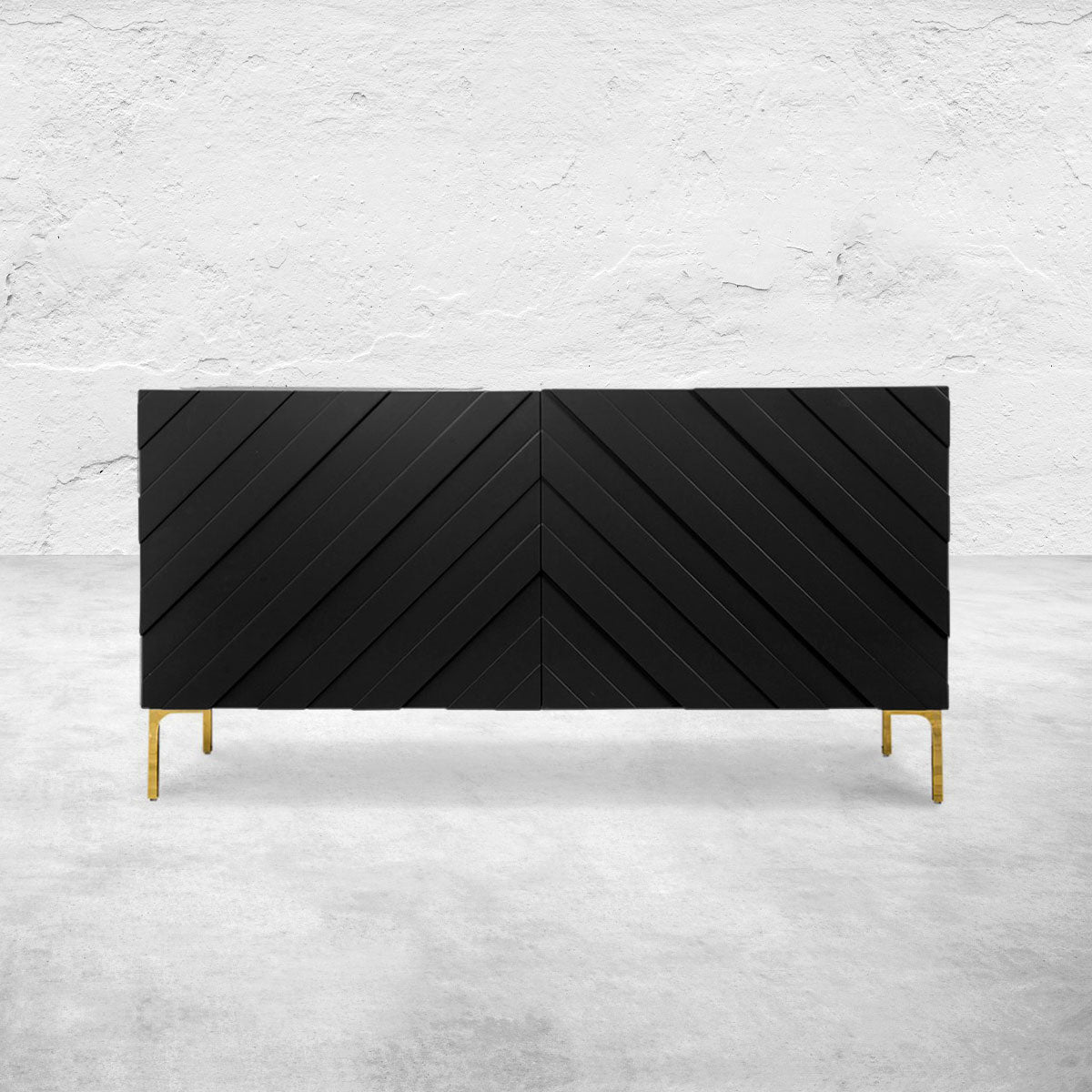 Chevron Two-Door Credenza - Various Colors - ModShop