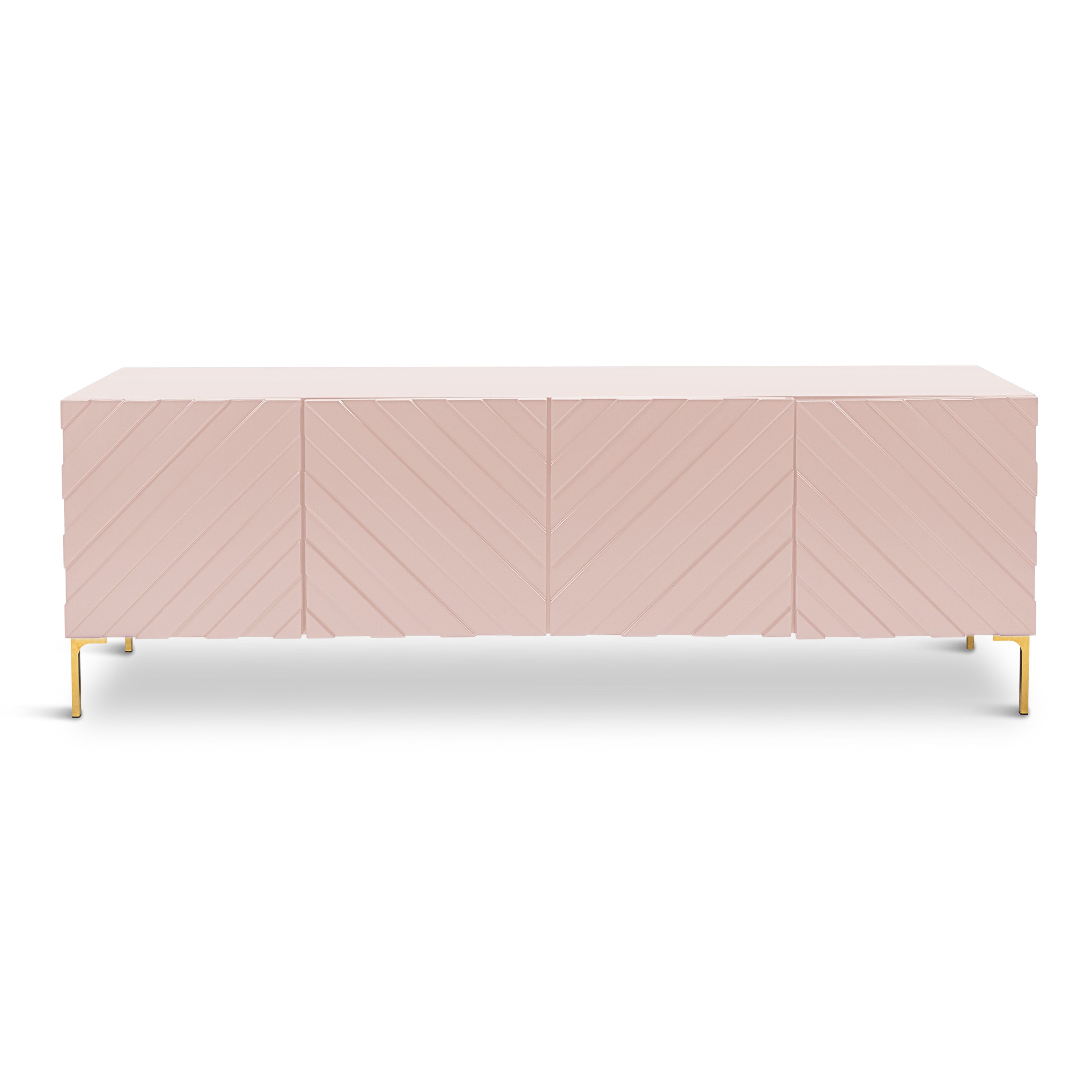 Modshop chevron store credenza