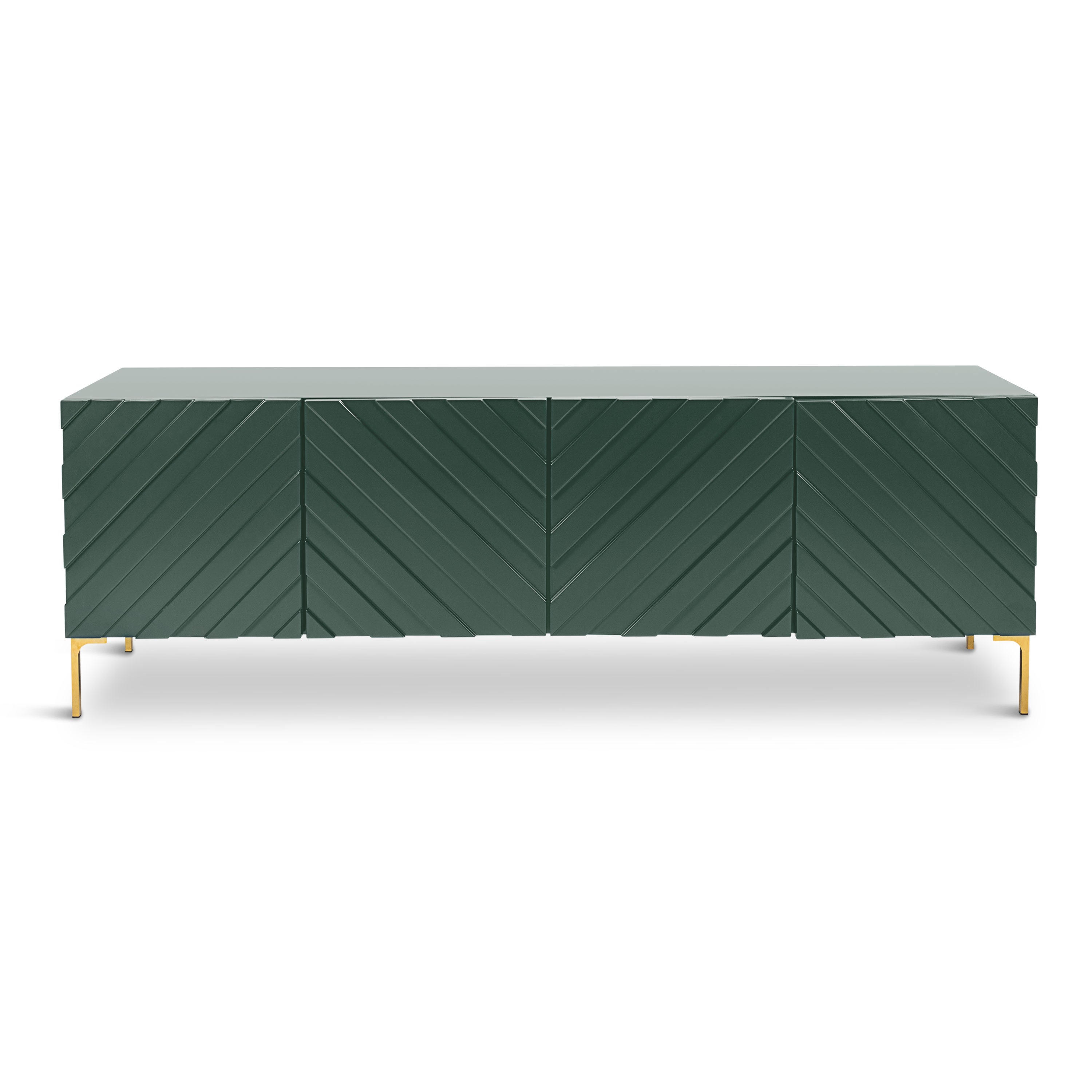 DII Dark Green Chevron Luxury Barmop (Set of 4)