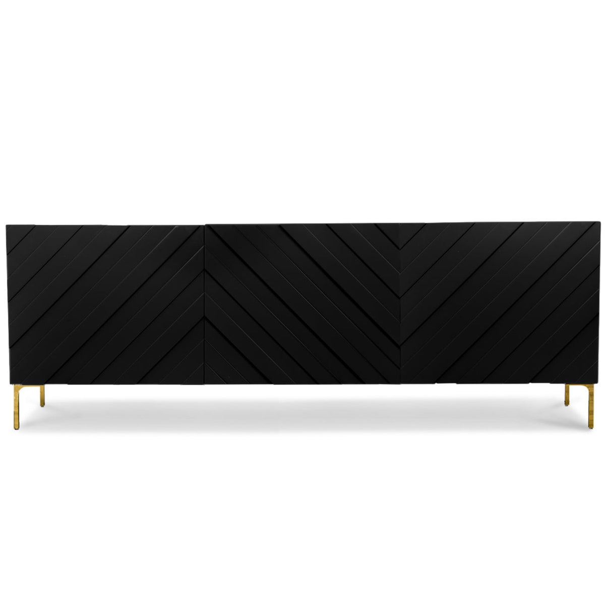 Chevron 3 Door Credenza - ModShop1.com