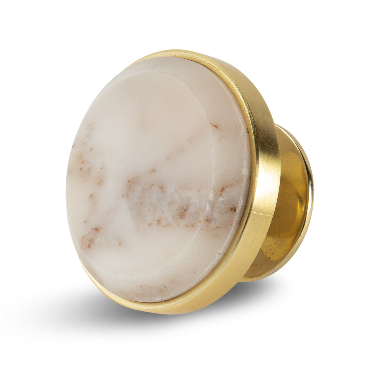 Circle Marble with Brass Frame