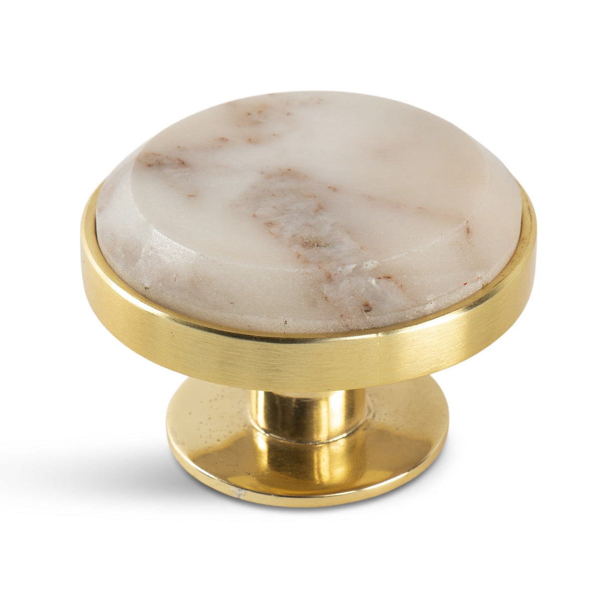 Circle Marble with Brass Frame