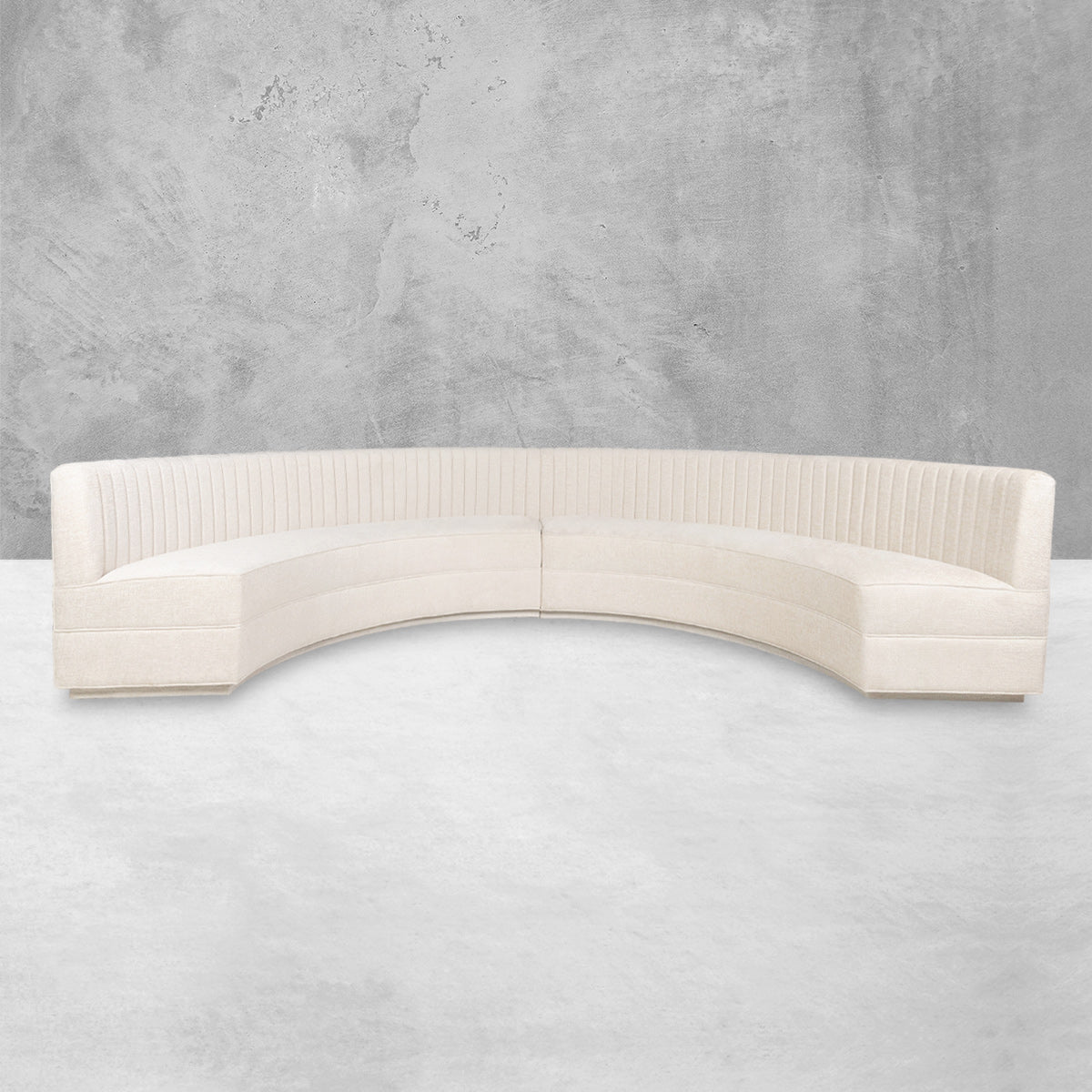 Circle Sectional in Hammered Velour