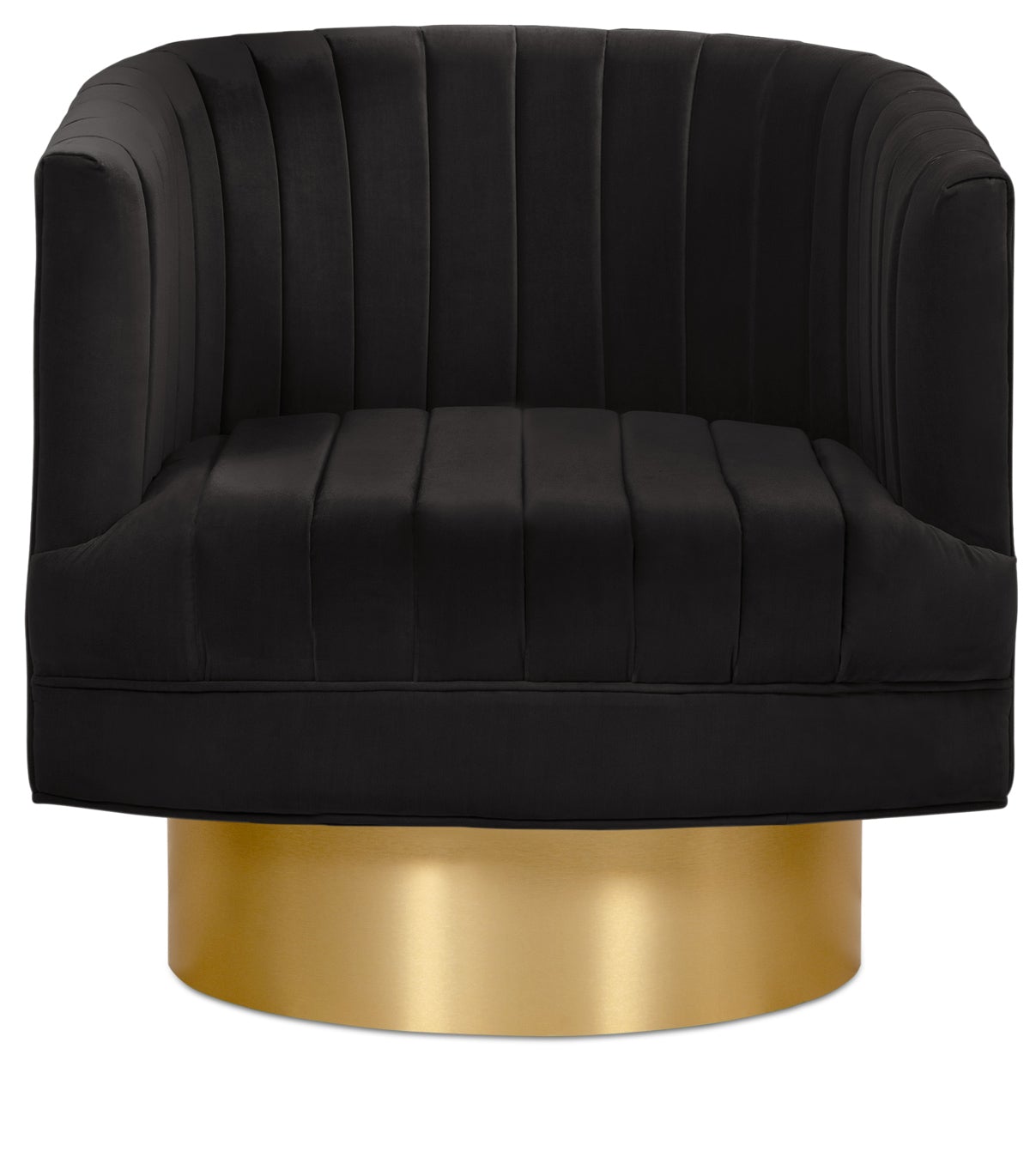 Club Chair in Channel Tufted Velvet - ModShop1.com
