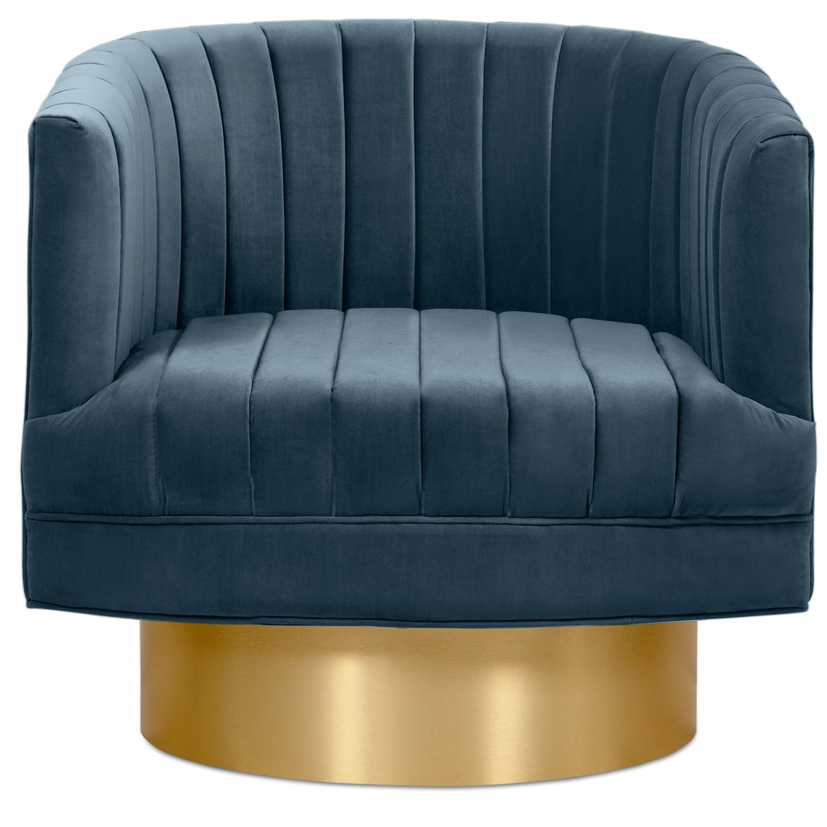 Club Chair in Channel Tufted Velvet - ModShop1.com