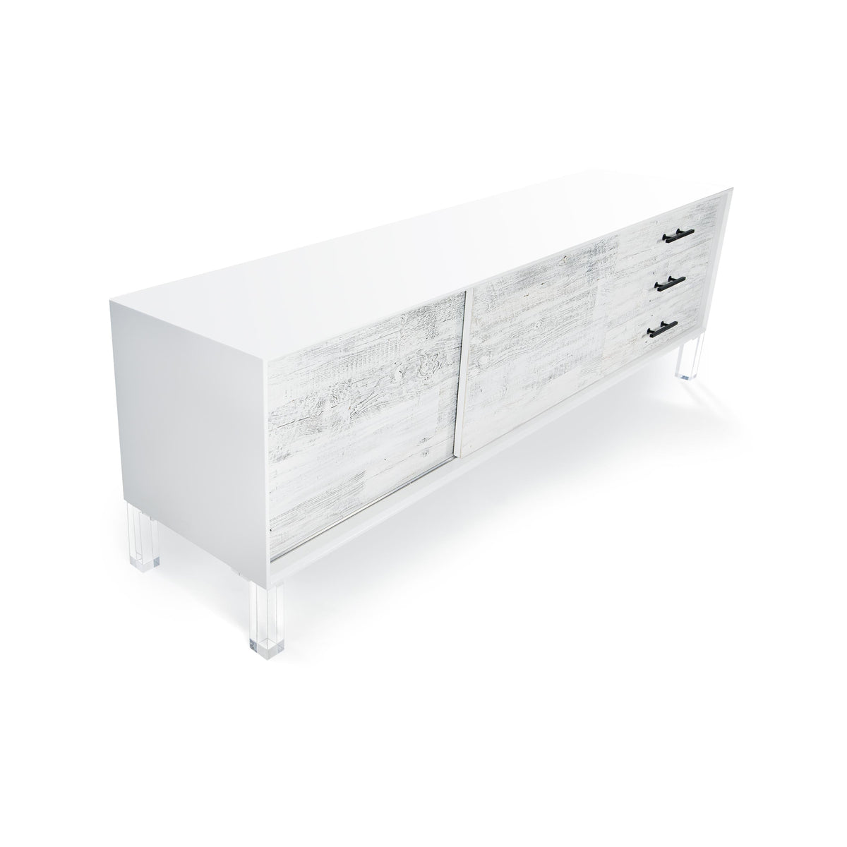 Cody Credenza with Recycled White Washed Wood
