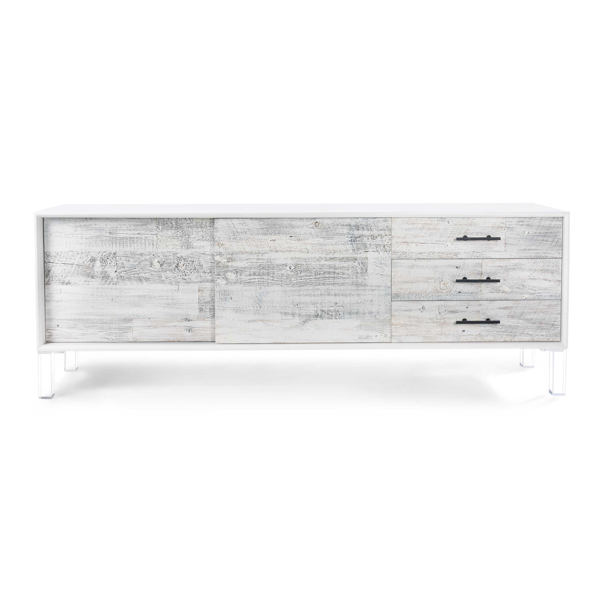 Cody Credenza with Recycled White Washed Wood