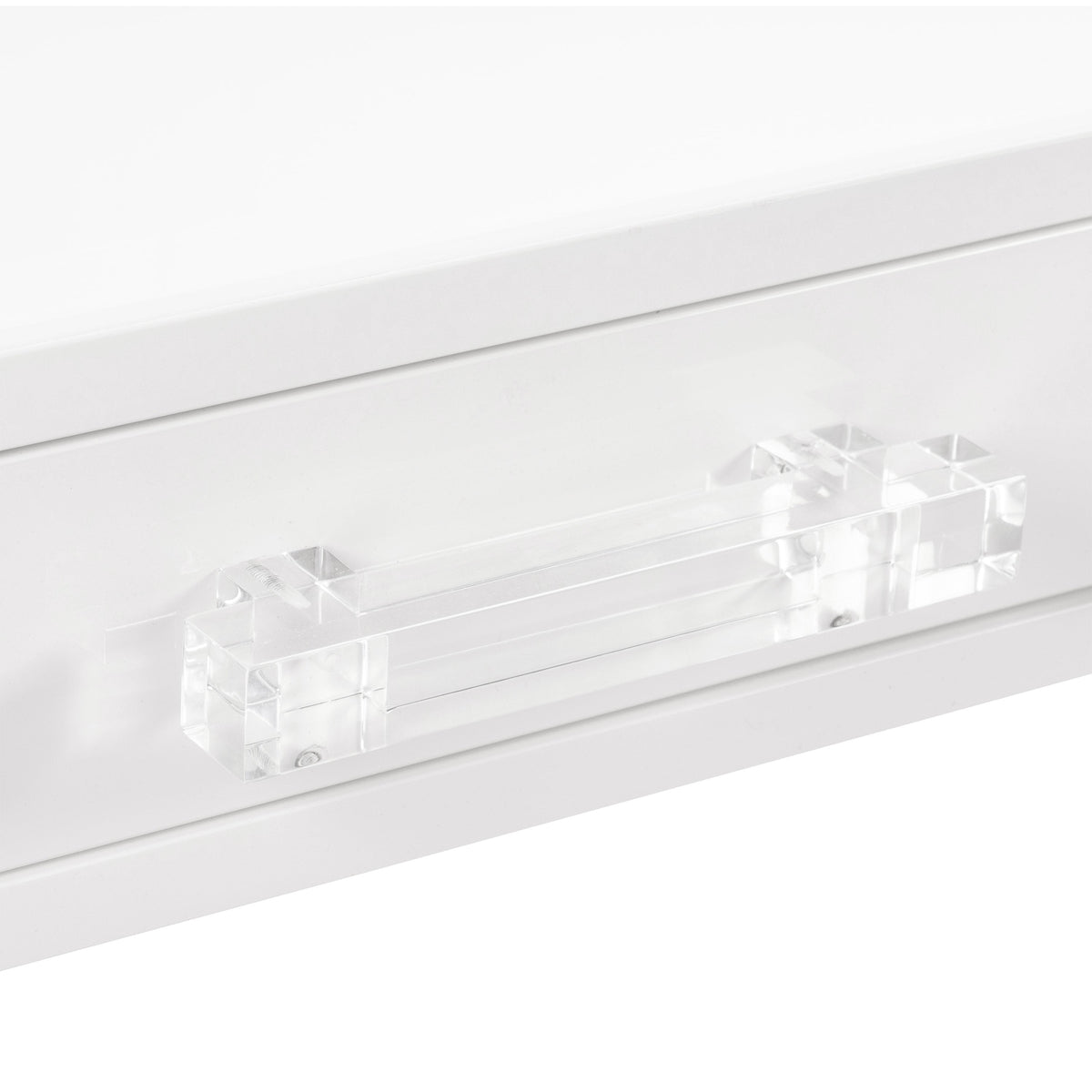 Coney Island Desk with Lucite Cone Legs