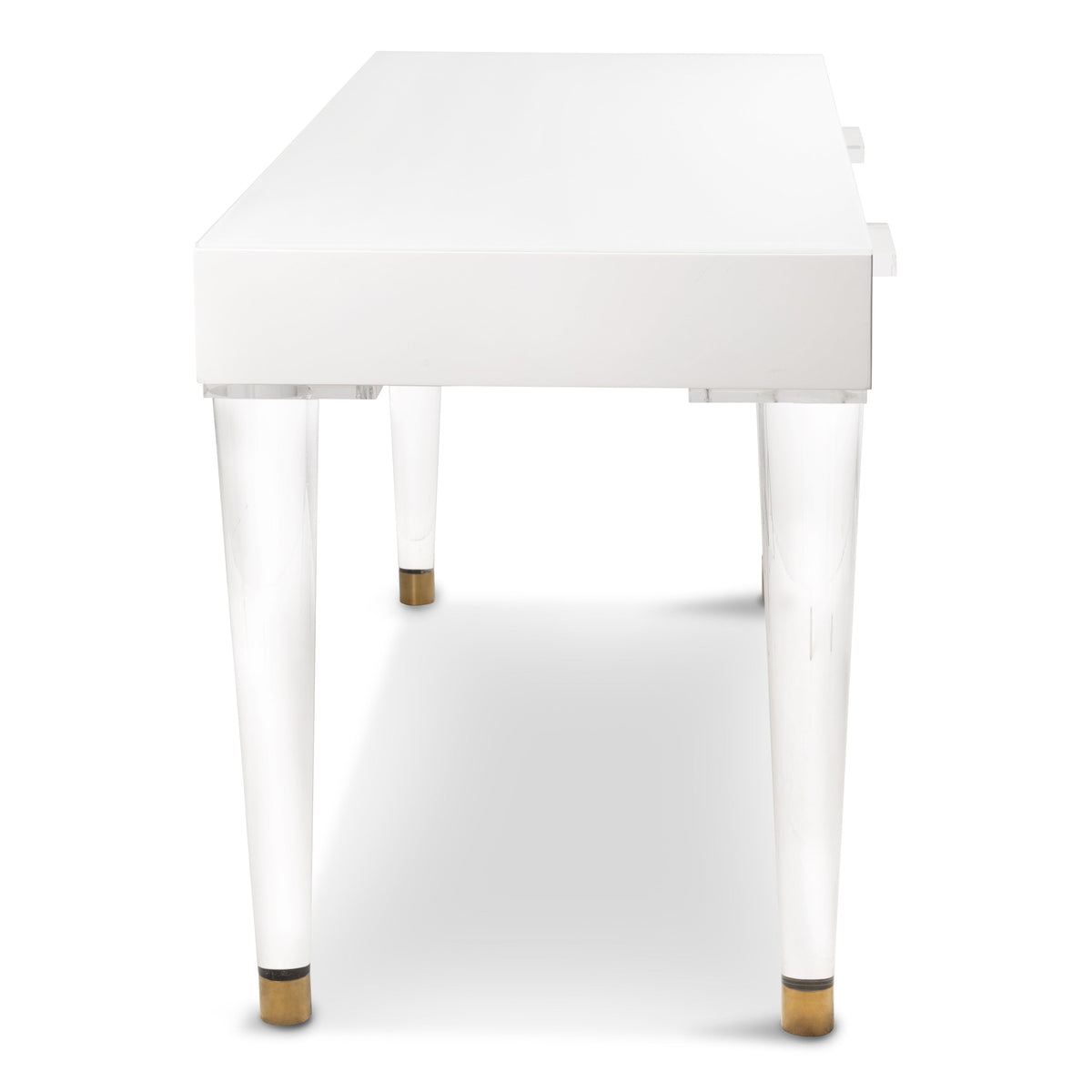 Coney Island Desk with Lucite Cone Legs