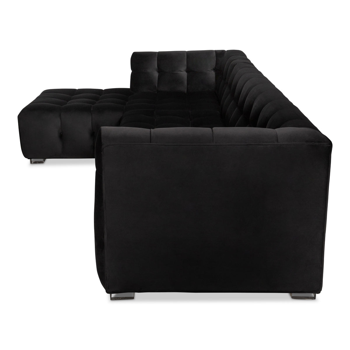 Delano Sectional w/ Chaise in Royale Onyx