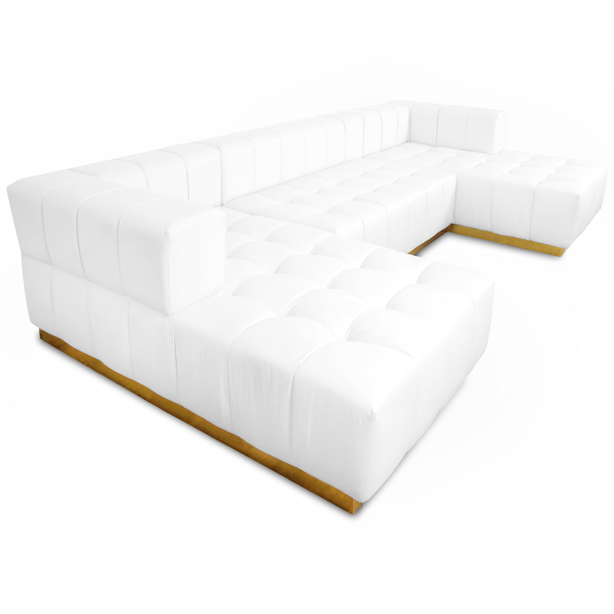 Delano Modular Sectional in Faux Leather - ModShop1.com