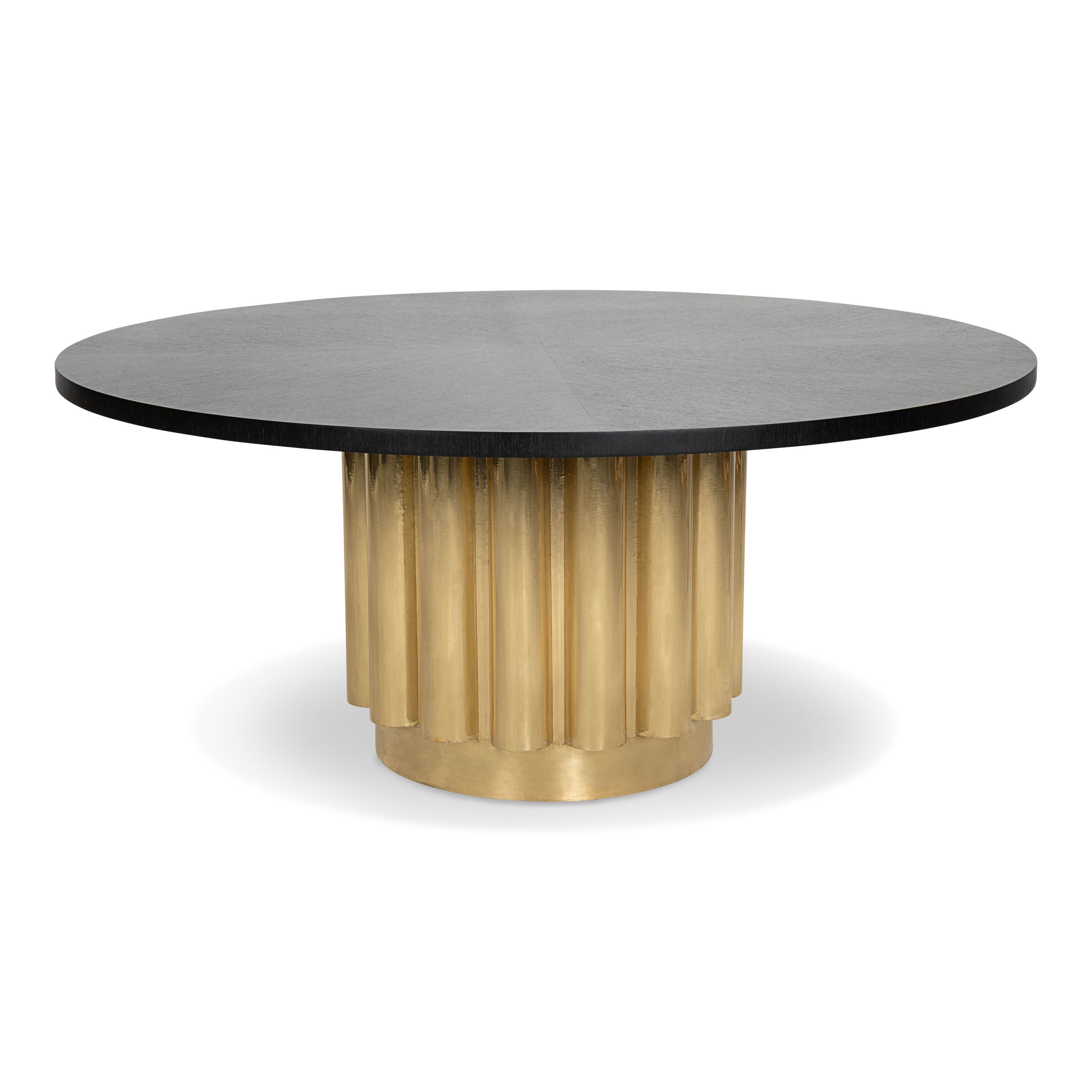 Brass dining deals table base only