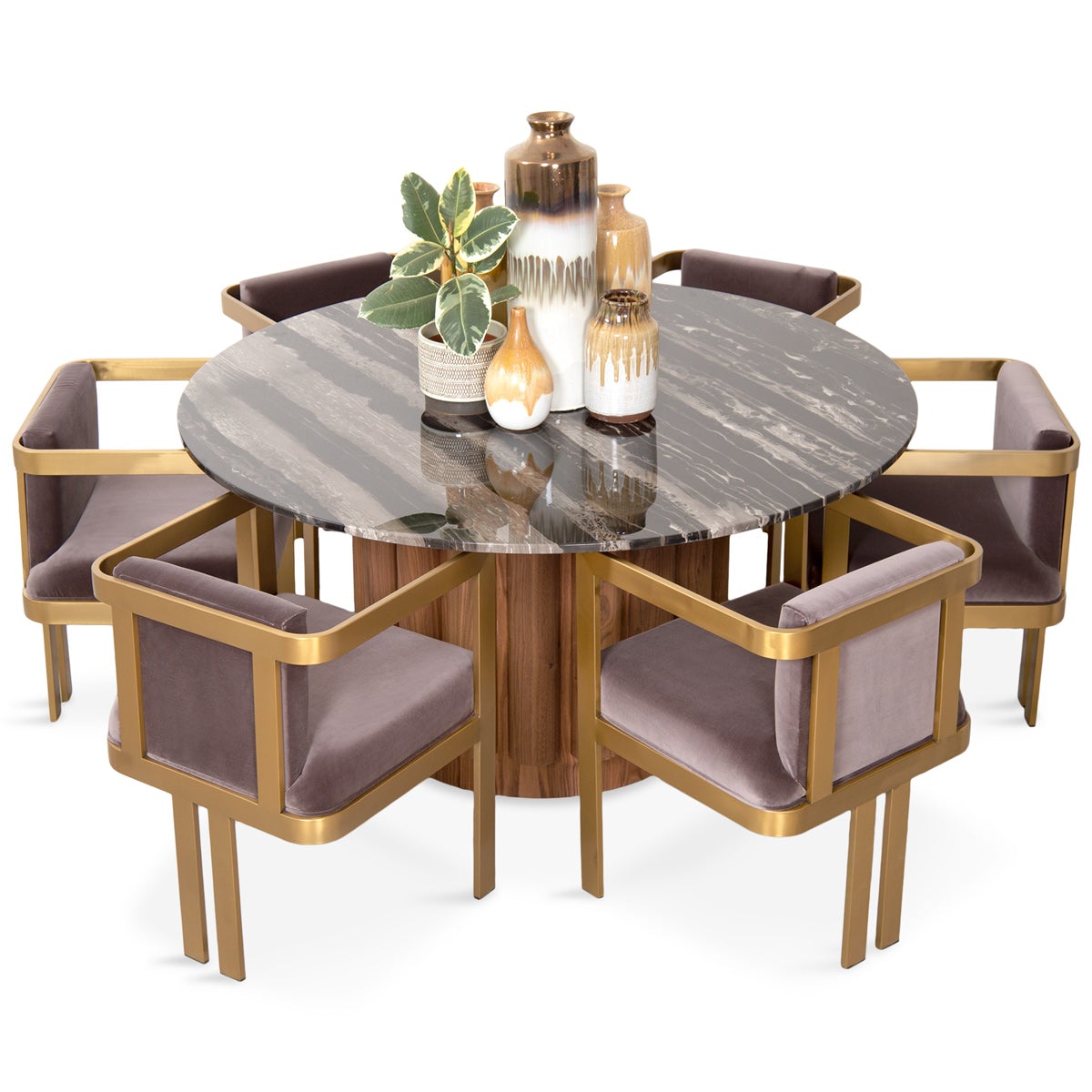Eden Rock Dining Table in Walnut - ModShop1.com