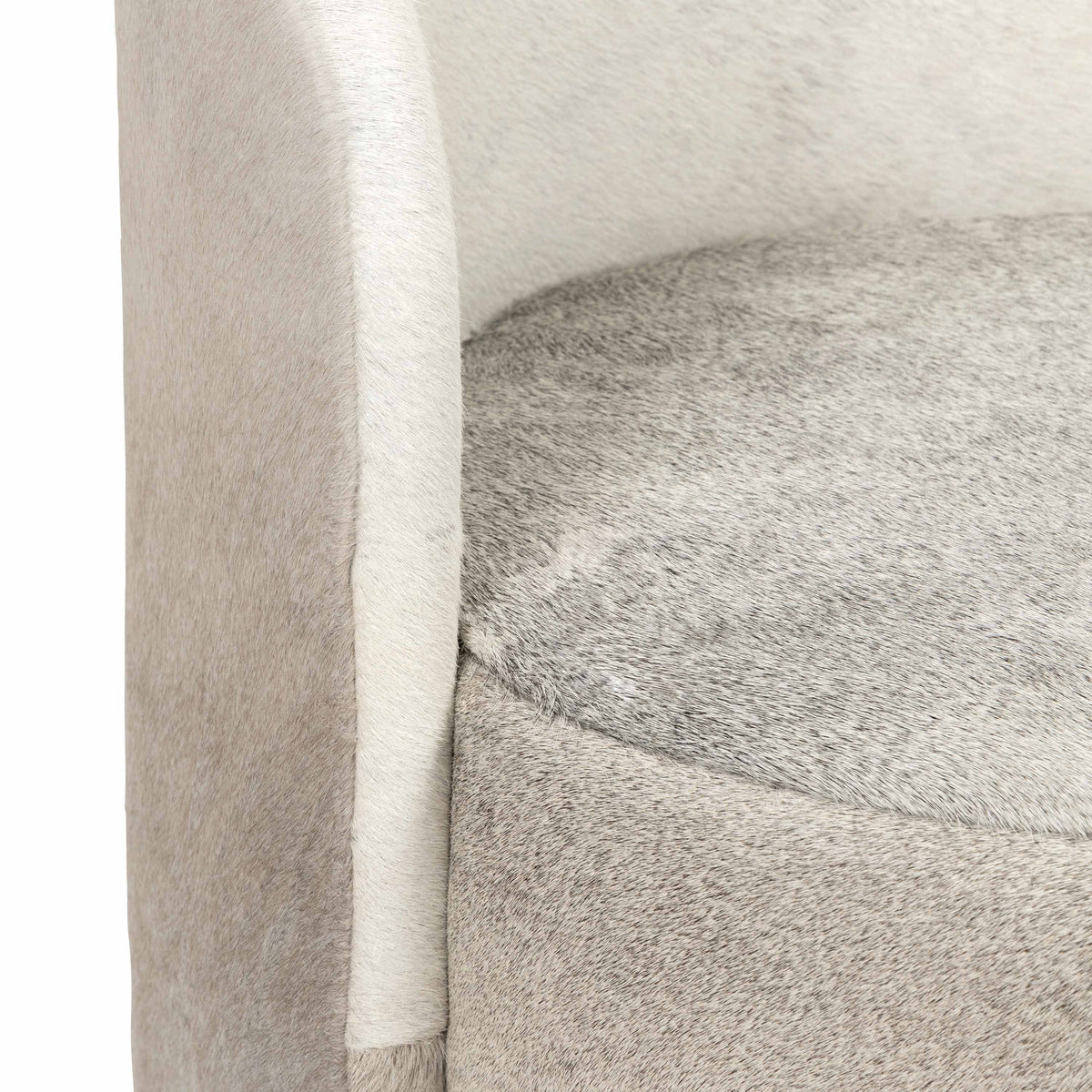 Fat Albert 2 Dining Chair in Gray Champagne Cowhide