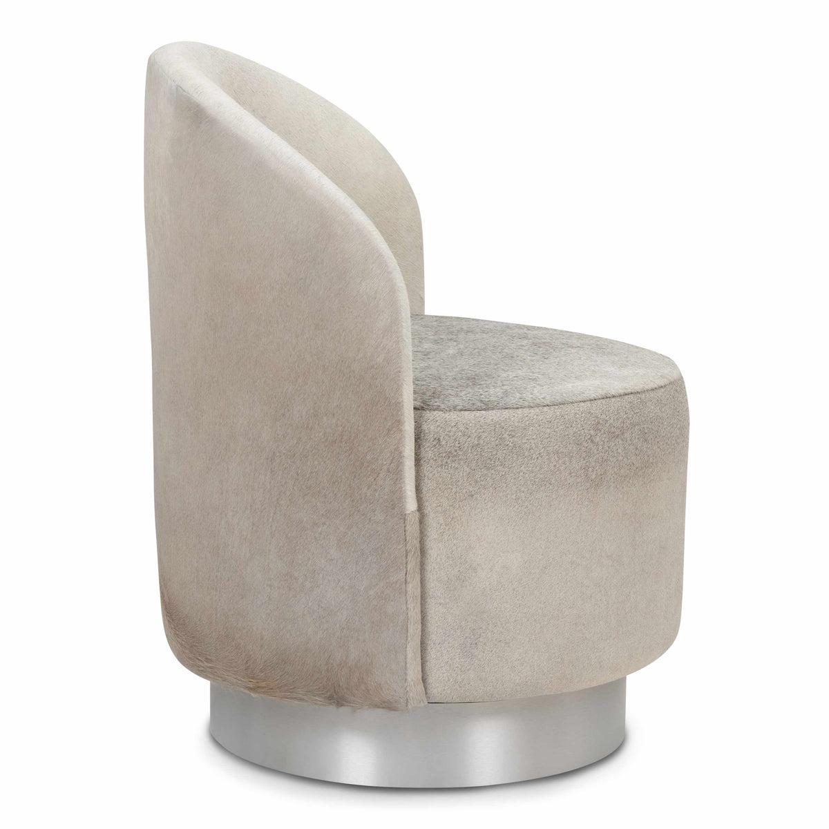 Fat Albert 2 Dining Chair in Gray Champagne Cowhide