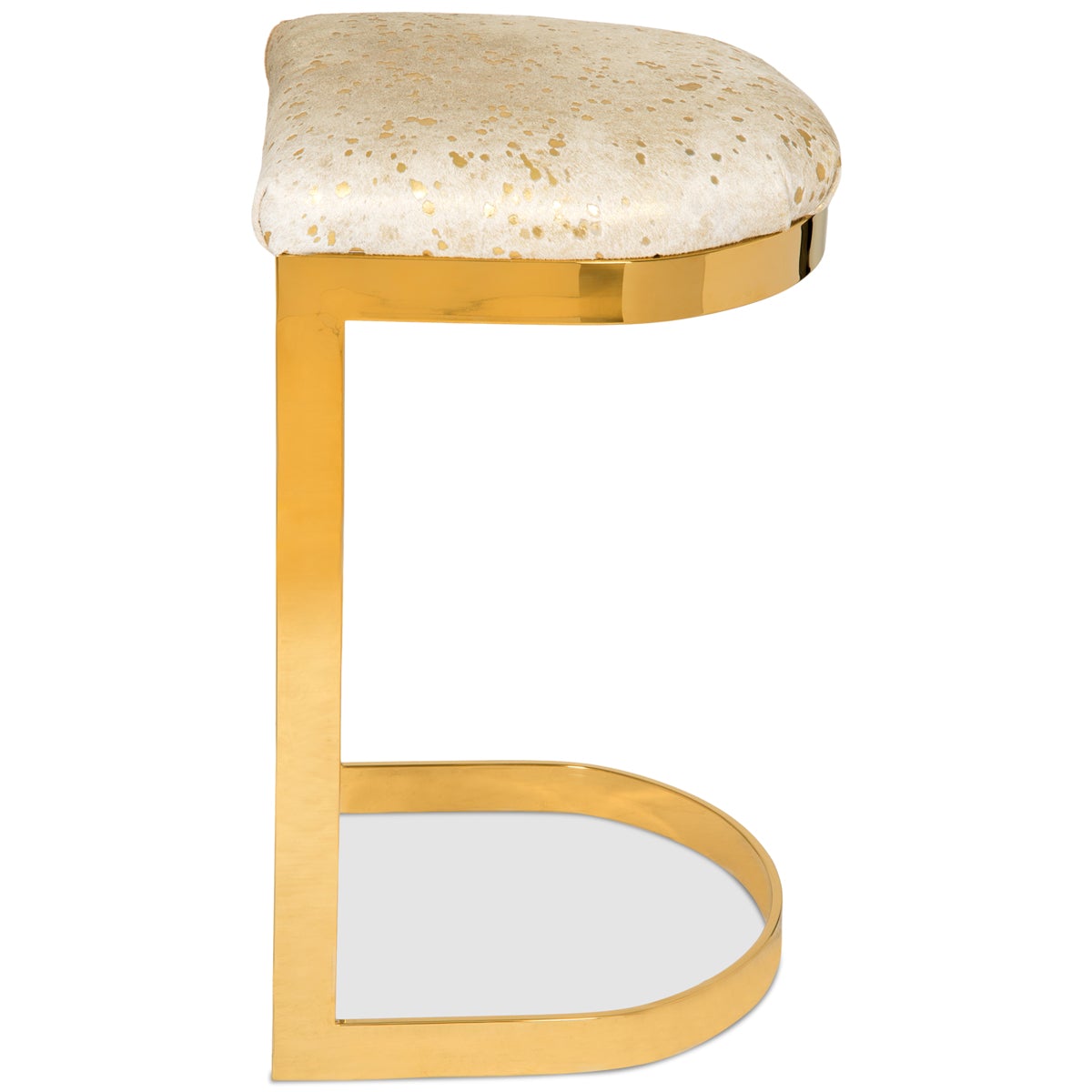 Ibiza Backless Bar and Counter Stool in Cowhide - ModShop1.com