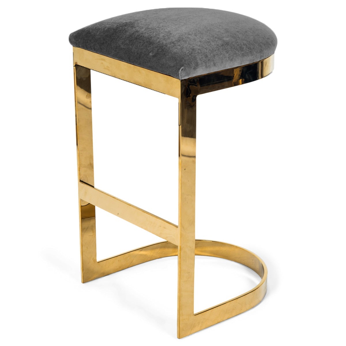 Ibiza Backless Bar and Counter Stool in Velvet