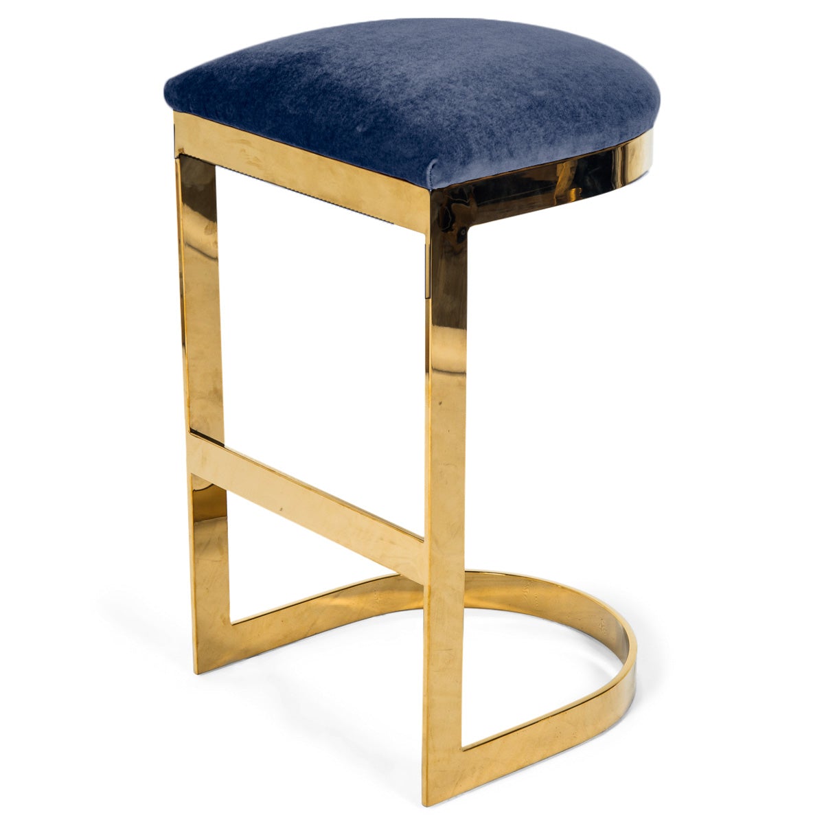 Ibiza Backless Bar Stool w/ Plush Velvet Seat ModShop
