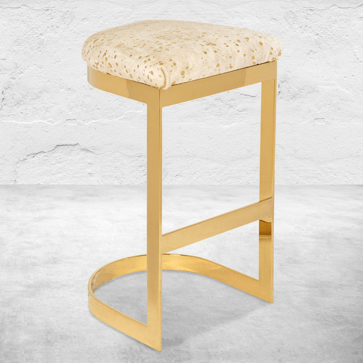 Ibiza Backless Bar and Counter Stool in Cowhide