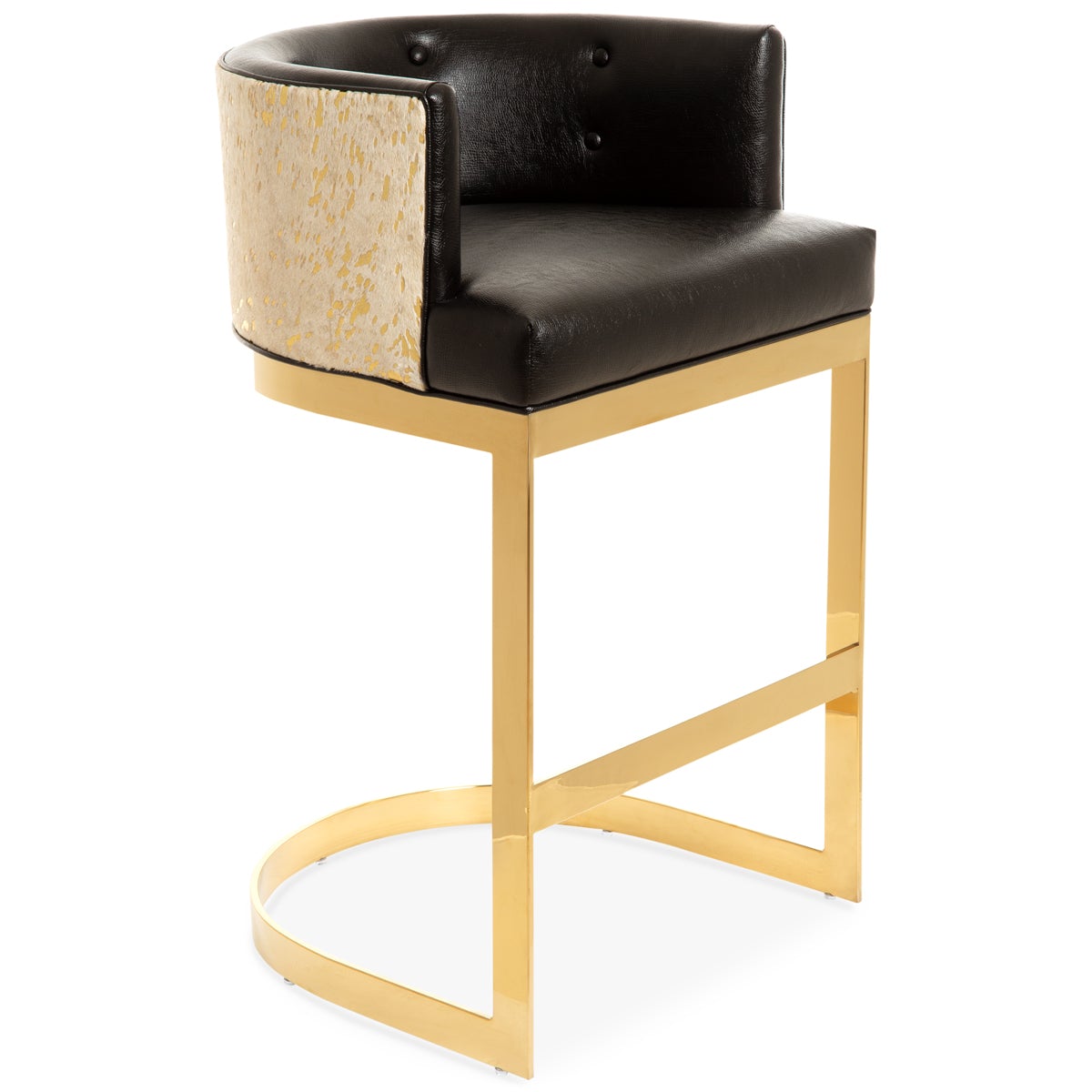 Ibiza Bar and Counter Stool in Cowhide and Faux Leather - ModShop1.com