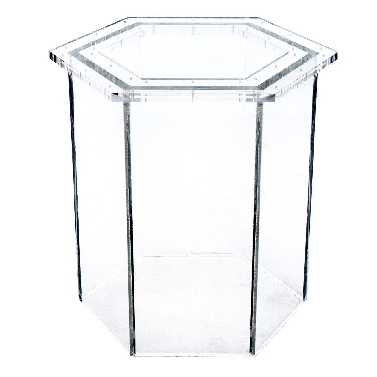 Lucite Hexagon Base - ModShop1.com