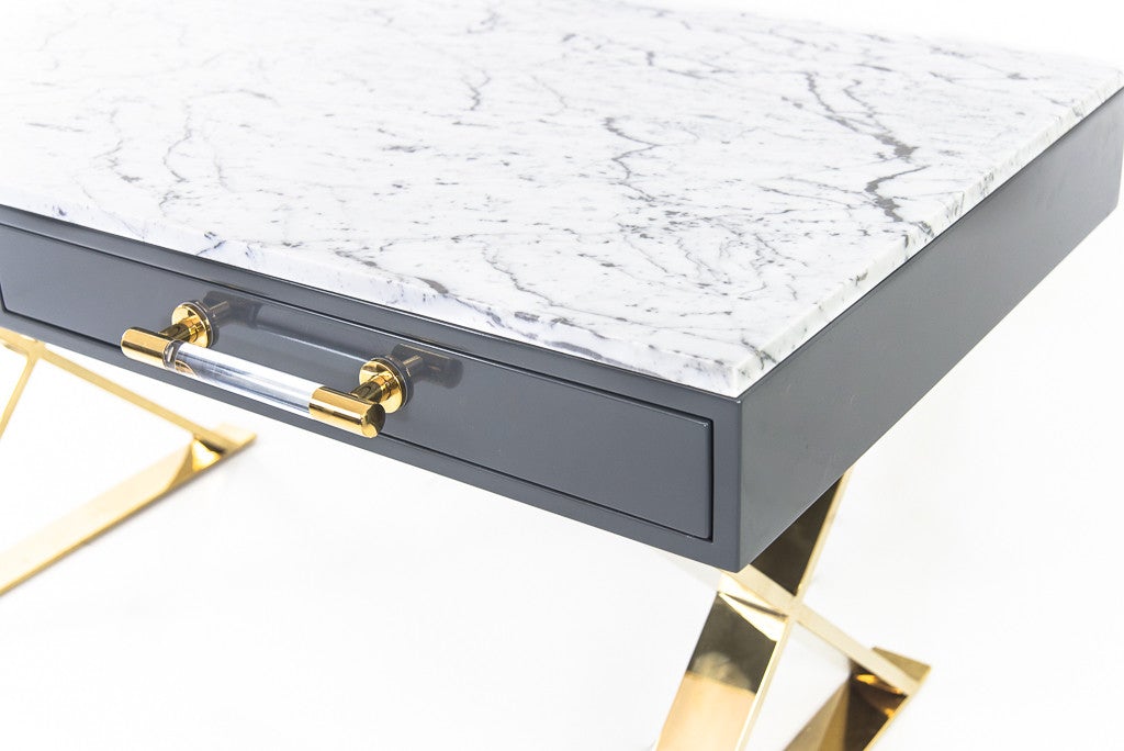 Cape Town Desk with Marble Top - ModShop1.com