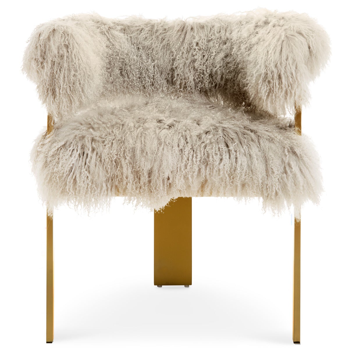 Marseille Dining Chair in Mongolian Fur - ModShop1.com