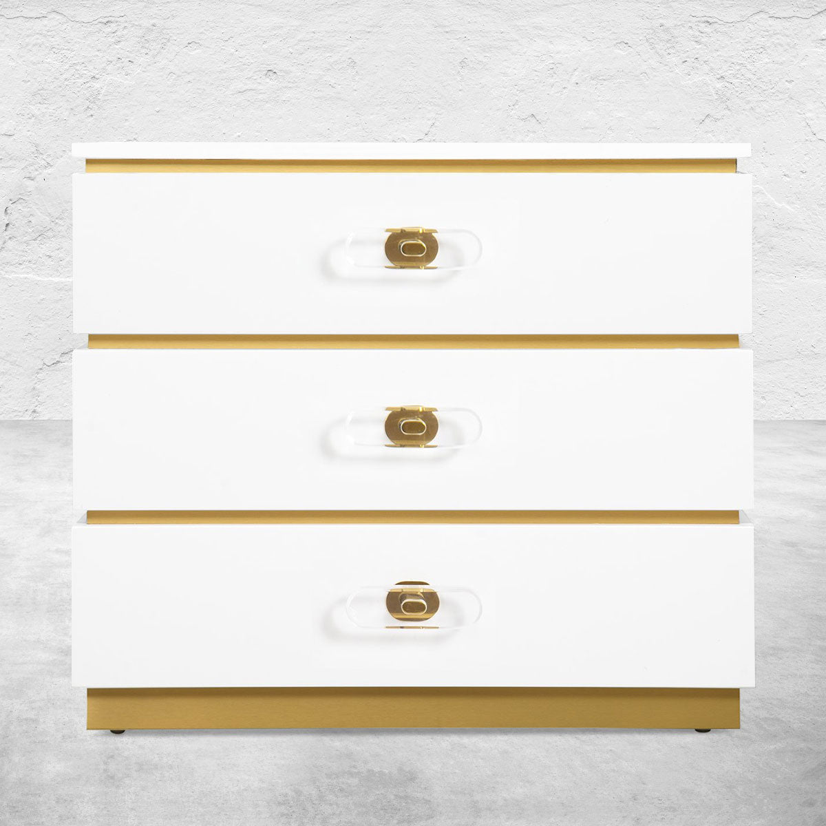 Marseille 3 Drawer Side Table