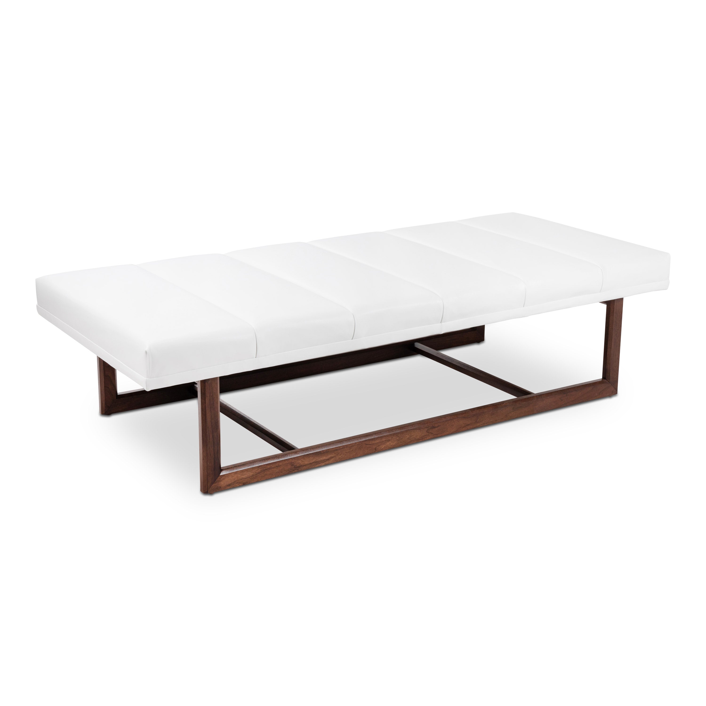 〆1/31 WHITE_WOOD_BENCH #3 Solid Wood Shoe Storage Bench | 8-Slot Dual Divider & Bin