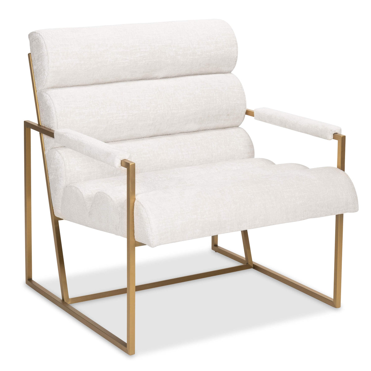 Milos Occasional Chair in Hammered Velour