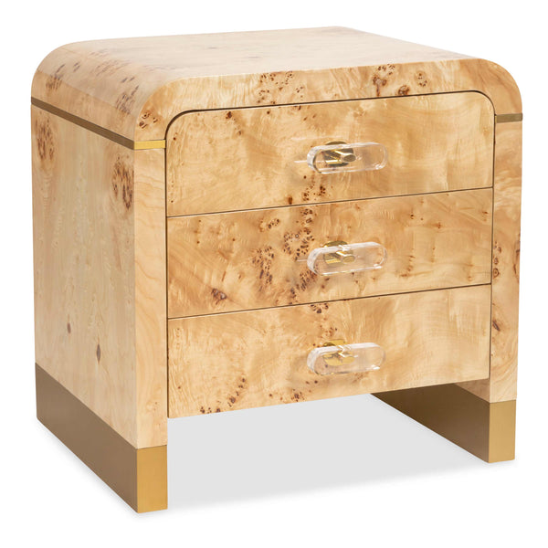 Mykonos Side Table in Burl Wood - ModShop