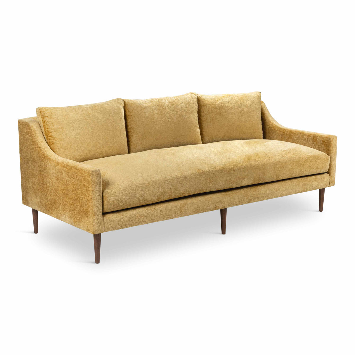 Naples Sofa in Chartreuse Hammered Velour