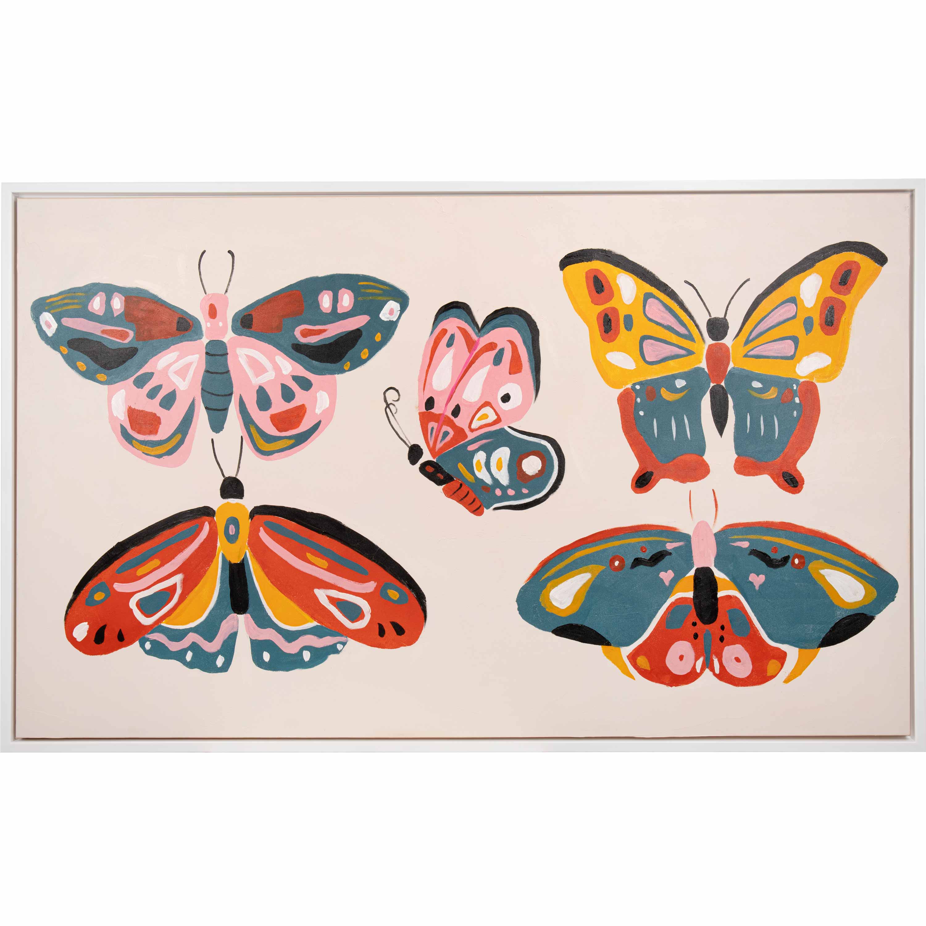 Impression sur Toile Papillon Abstrait, Polyester, Multicouleur, EPIKASA | Leroy Merlin