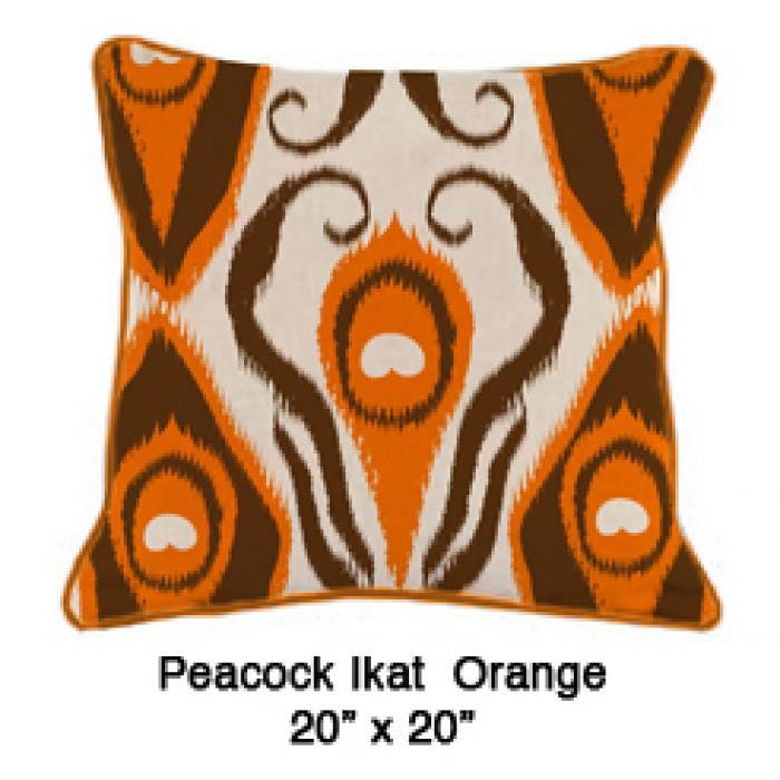 Peacock Ikat Orange - ModShop1.com