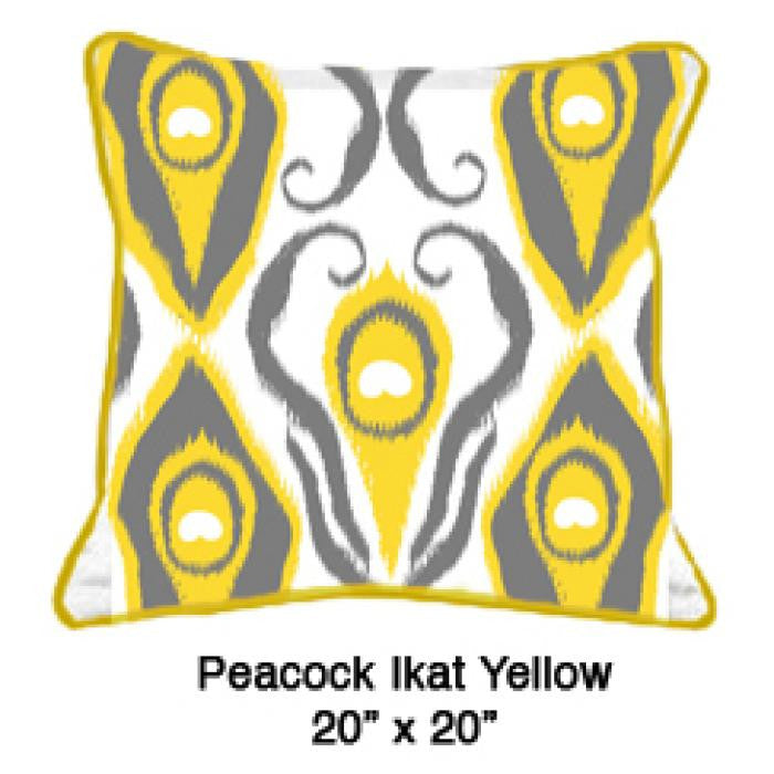 Peacock Ikat Yellow - ModShop1.com