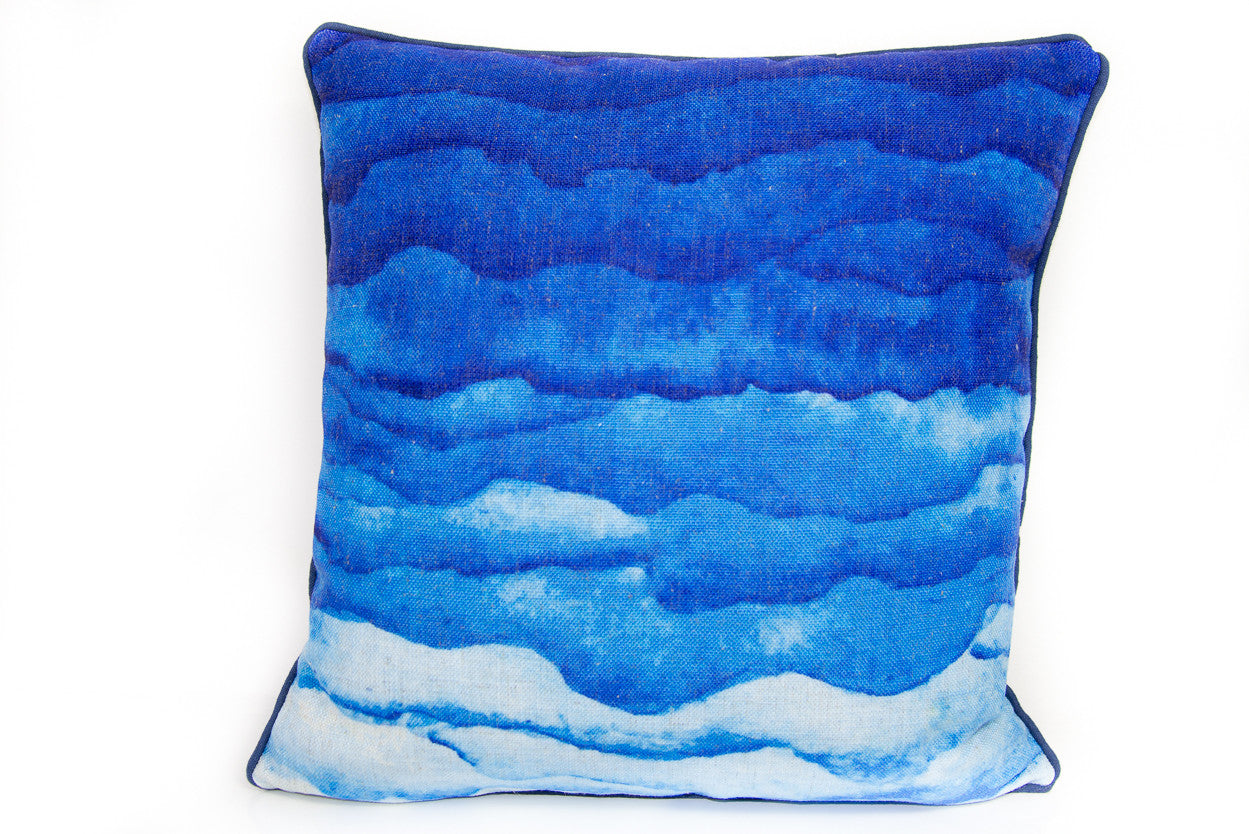 Blue Watercolor Waves - ModShop1.com