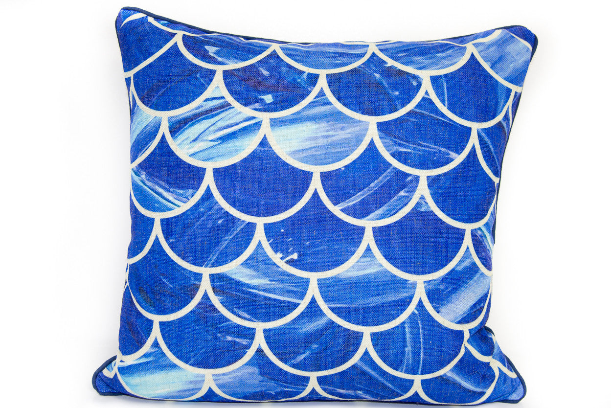 Blue Watercolor Arcs - ModShop1.com